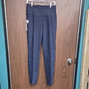S.C. & CO. Navy Blue High Rise Slim Leg Pull On Tummy Control Pants